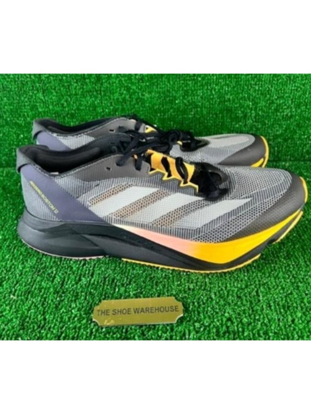 Men's Adidas Adizero Boston 12 M Running Shoes Comfort Black IF9212 Size 11.5